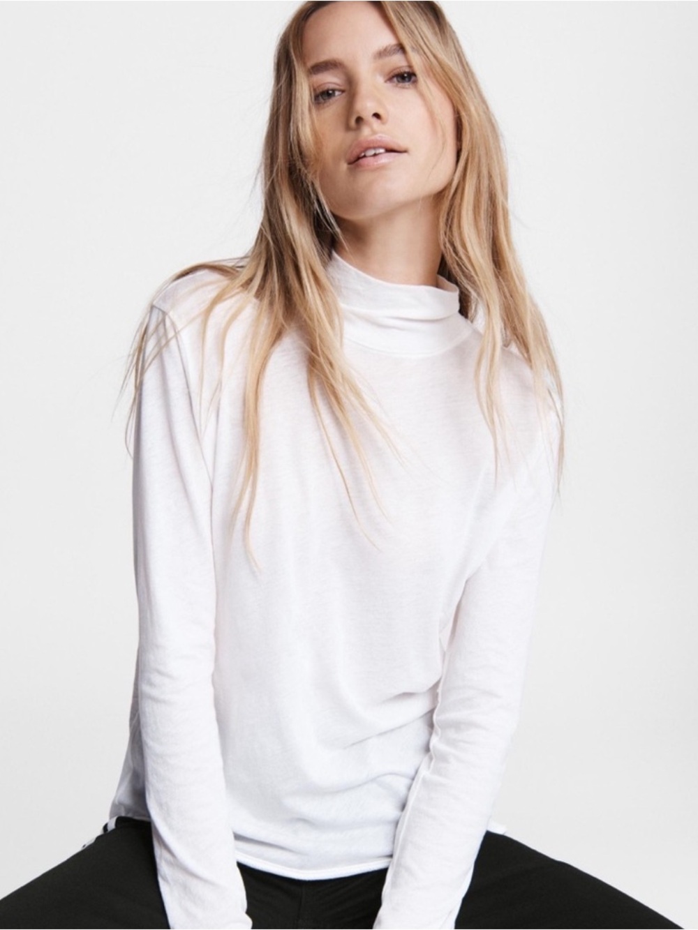 Rag & Bone Gaia Jersey Turtleneck